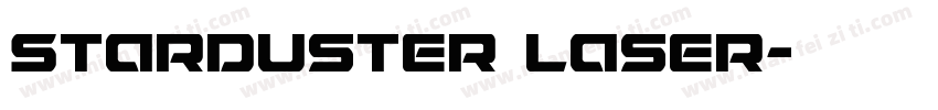 Starduster Laser字体转换